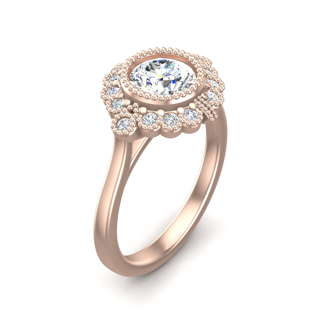 Briella Halo Engagement Ring
